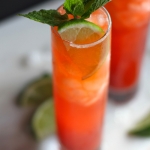Blood Orange Strawberry Rum Punch