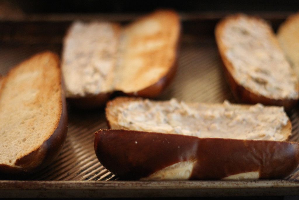 Pretzel Bread Toasted