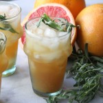 Grapefruit Tarragon Gin and Tonic
